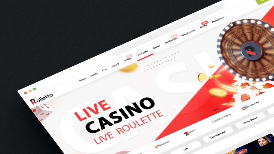 Rolletto casino website