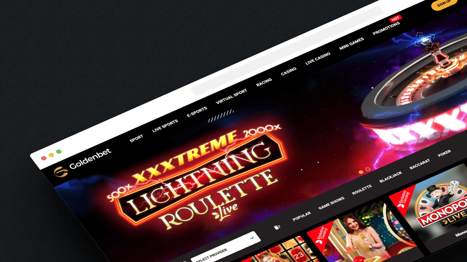 Goldenbet casino website